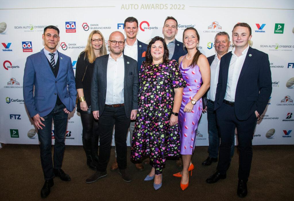 Medarbejdere hos Lindholm Biler til Auto Awards 2022