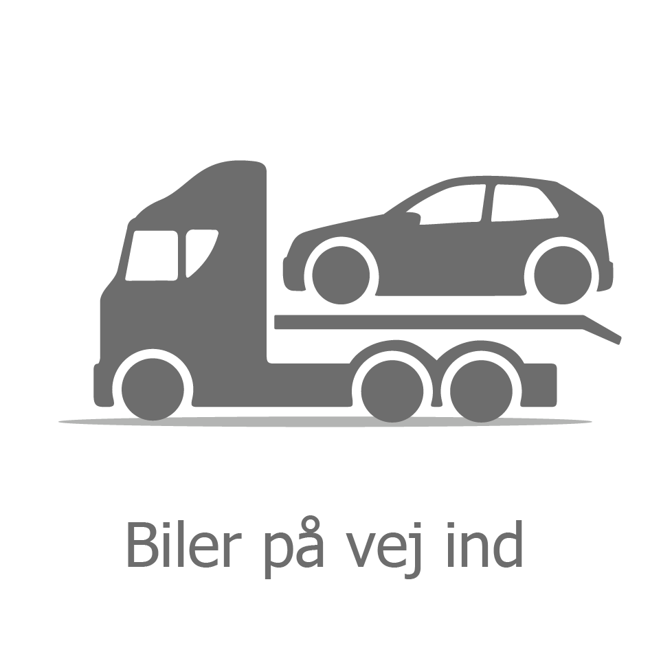 Mørkegråt ikon af en lastbil med bil på ladet, der indikerer, at en bil er på vej ind