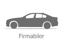 Mørkegråt ikon af firmabil