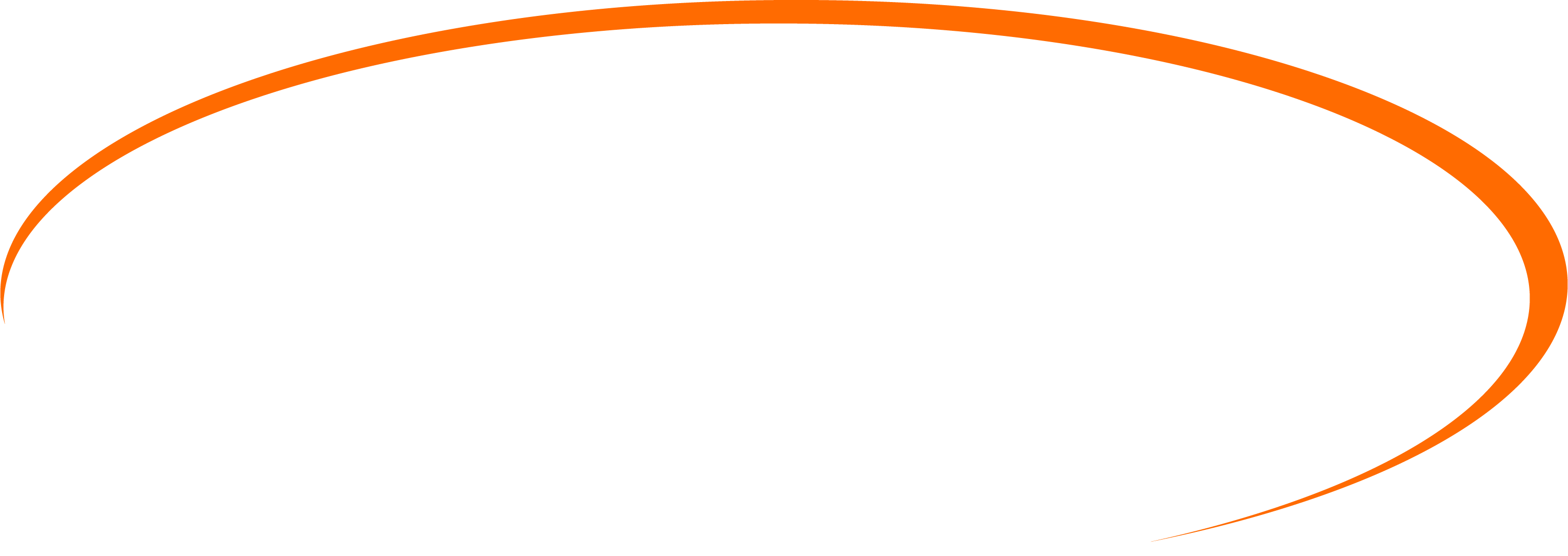 Logo Lindholm Biler med hvid fontfarve og orange bue